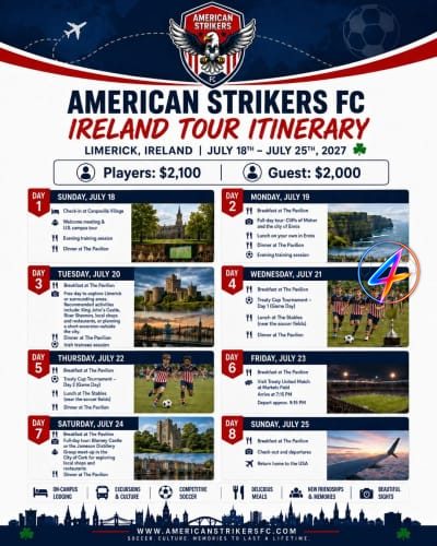 American Strikers FC Ireland Tour