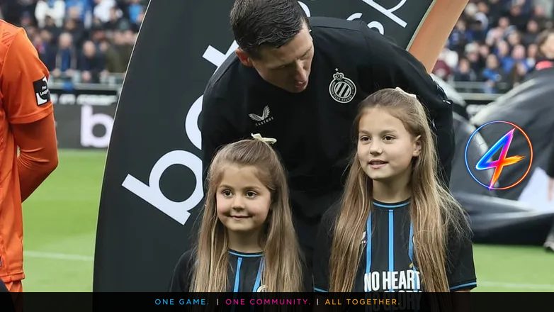 Hans Vanaken Walks Onto Pitch With Vossen's Daughters