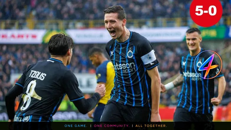 Club Brugge Crush Union 5-0, Near 20th League Title