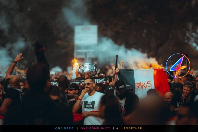 Paris Saint-Germain Ultras Parade on Scooters Ahead of Final