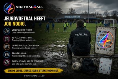 Toekomst jeugdvoetbal: kleine clubs moeten strategisch groeien